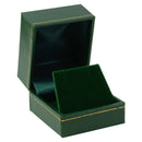 Paper Covered Single Earring Box with Gold Accent
