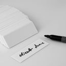 100 White Tags for Job Tray