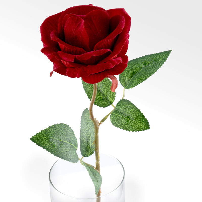Six Artificial Red Roses to Compliment the Red Rose Ring Box