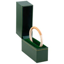 Paper Covered Standing Bangle Box with Gold Accent