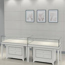 White Gloss Wooden Jewelry Showcase