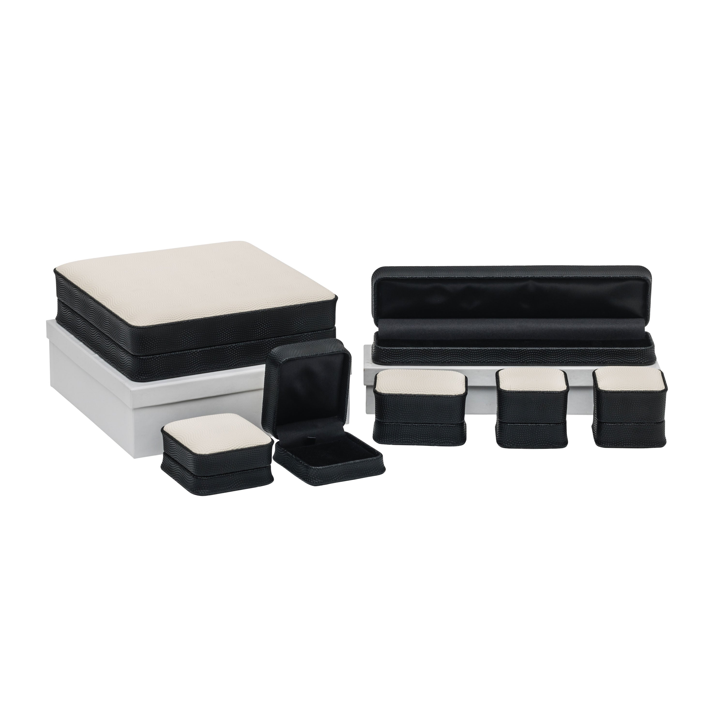 Textured Two-Tone French Clip Box