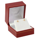 Paper Covered Single Earring Box with Gold Accent