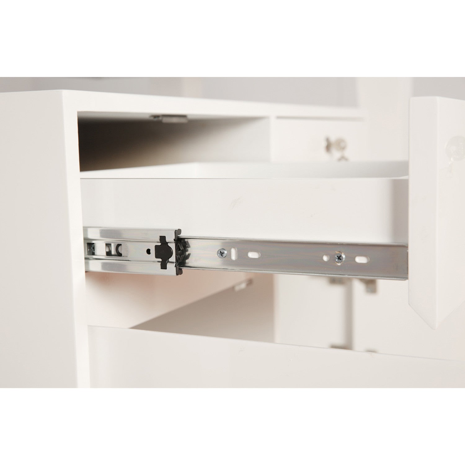 White Gloss Wooden Jewelry Showcase