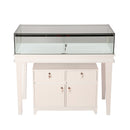 White Gloss Wooden Jewelry Showcase