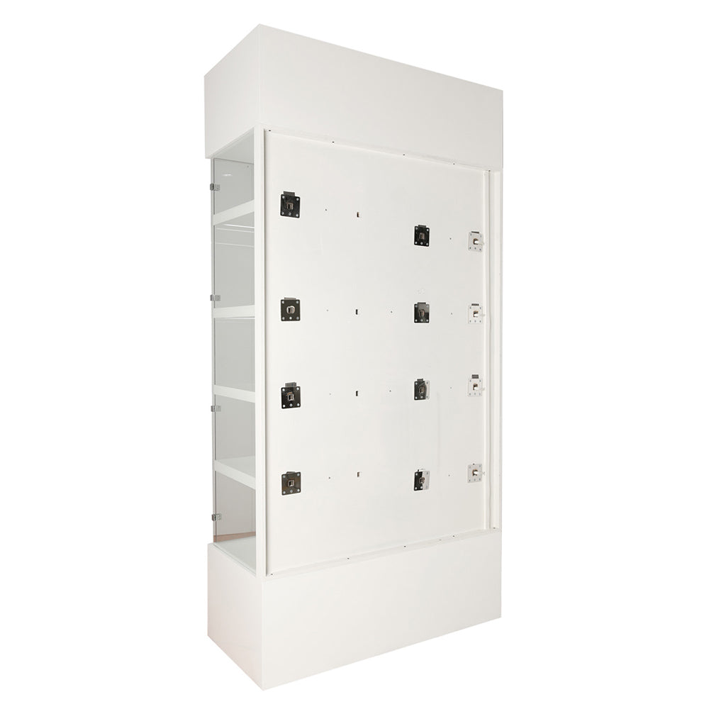 Jewelry Showcase with Backlit Customization and Four-Level Shelving