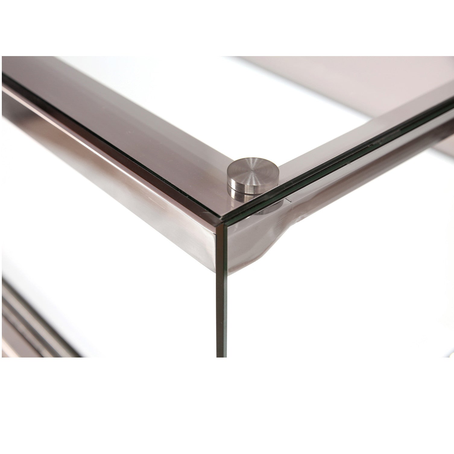 Aluminum Frame Display Case with White Center Panel and Wood Trim