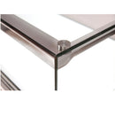 Aluminum Frame Display Case with White Center Panel and Wood Trim