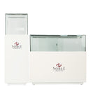 White Showcase with Glass Box Display