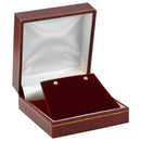 Paper Covered Clip Earring Box with Gold Accent