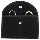 Velour Pouches with Side-by-Side Pocket