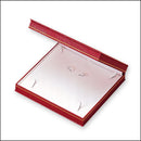 Lizard Skin Textured Leatherette Large Set Box with White Interior