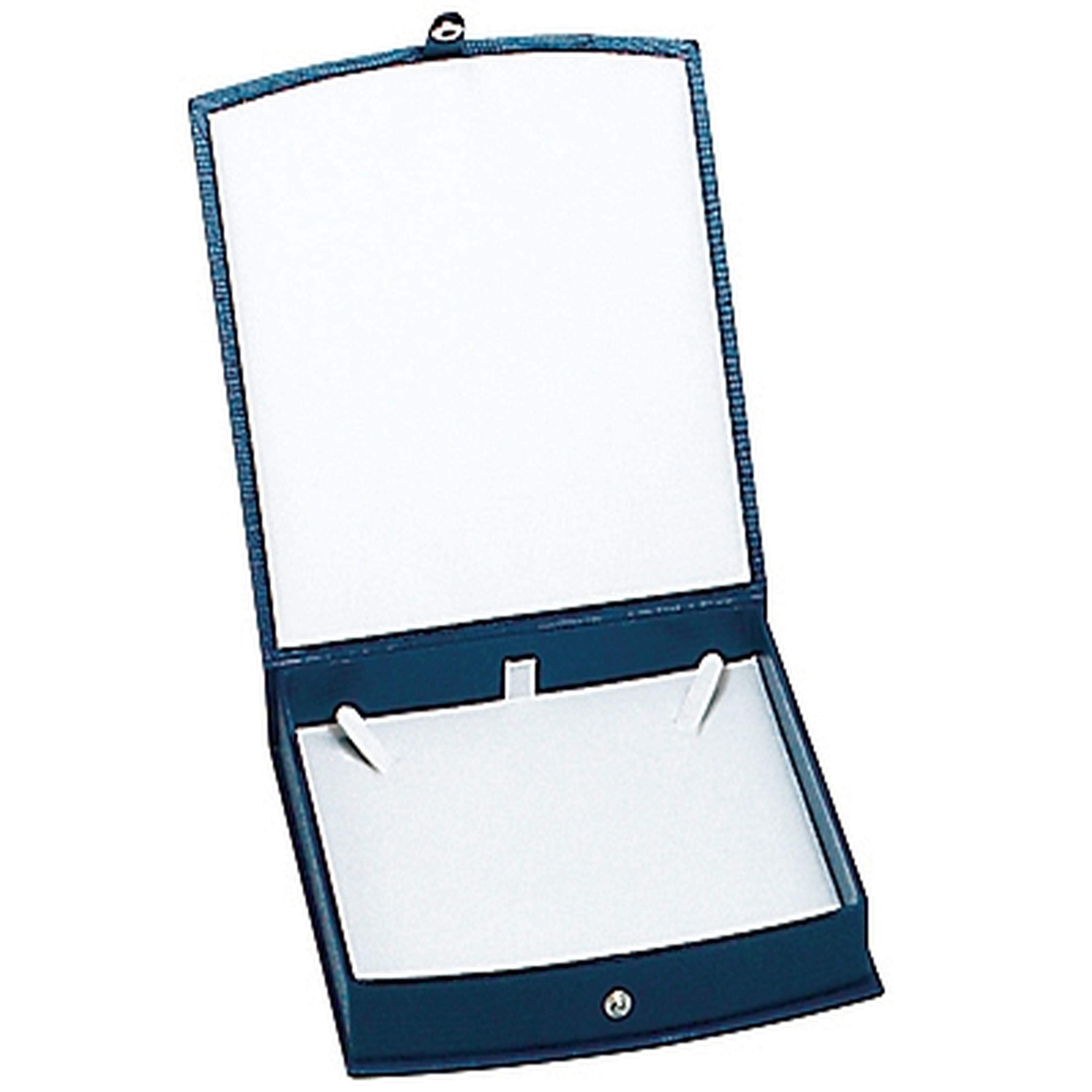 Lizard Skin Textured Leatherette Pearl Box with White Interior