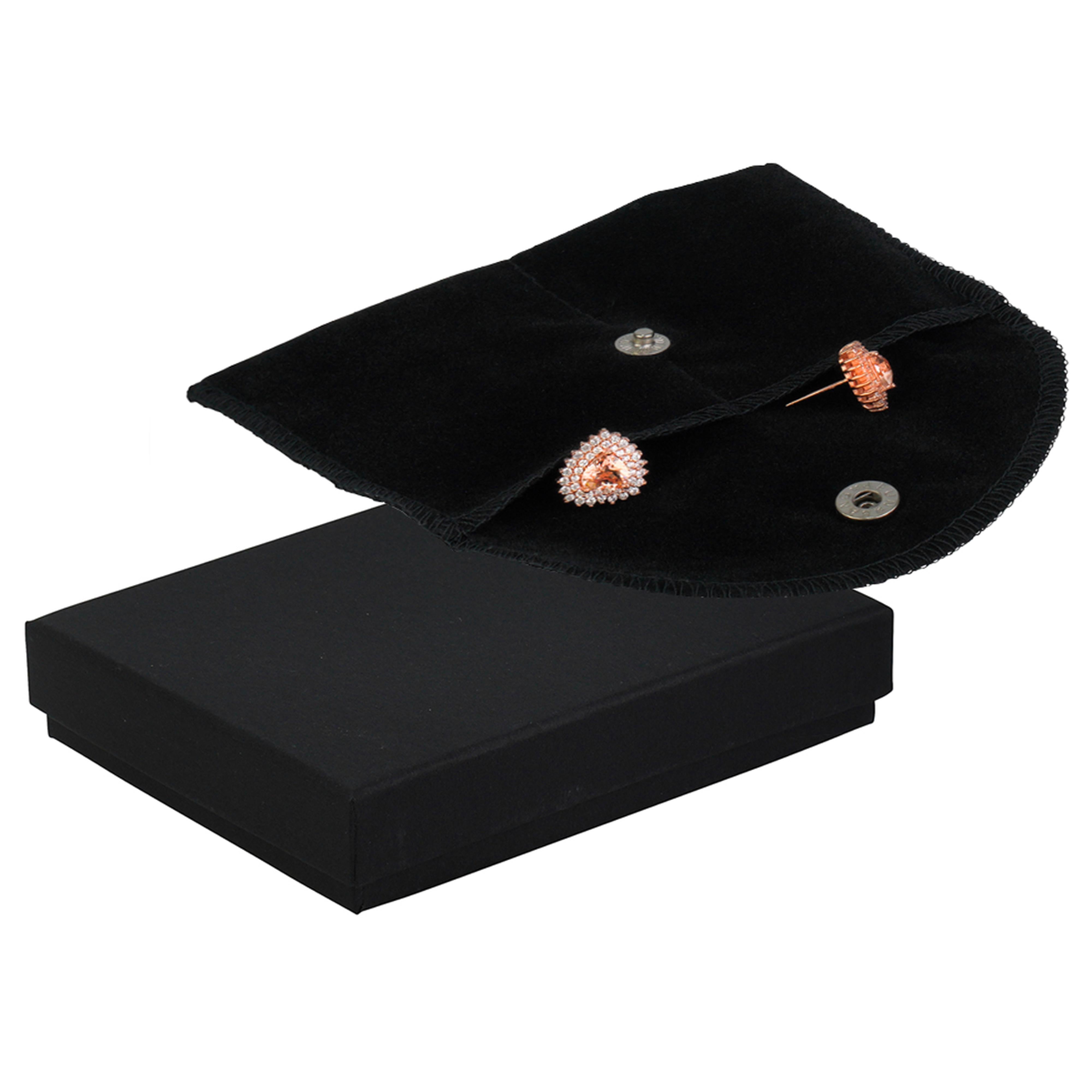 Velour Side-by-Side Pouch with Packer