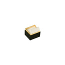 Two-tone Paper Clip Earring Box with Gold Accent