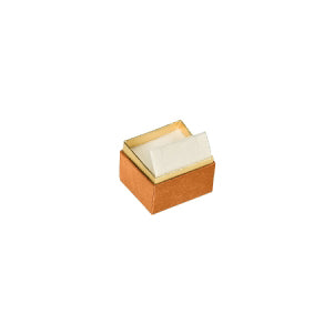 Two-tone Paper Clip Earring Box with Gold Accent