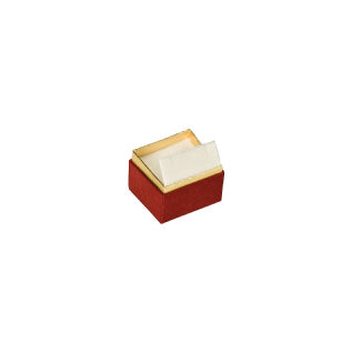 Two-tone Paper Clip Earring Box with Gold Accent