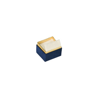 Two-tone Paper Clip Earring Box with Gold Accent