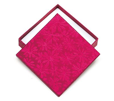 Foam Filled Cardboard Boxes - Floral Manilla