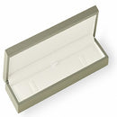 Genuine Wood Bracelet Box with White Leatherette Interior