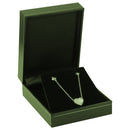 Paper Covered Large Pendant Box with Gold Accent