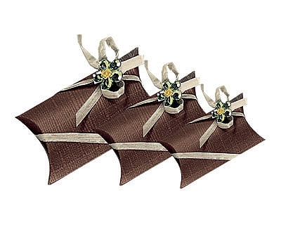 Chocolate Linen Confection Boxes