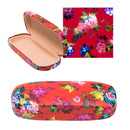 Floral PU Eyewear Case with Coordinating Cloth