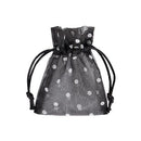 Organza Drawstring  Pouch with Polka Dots
