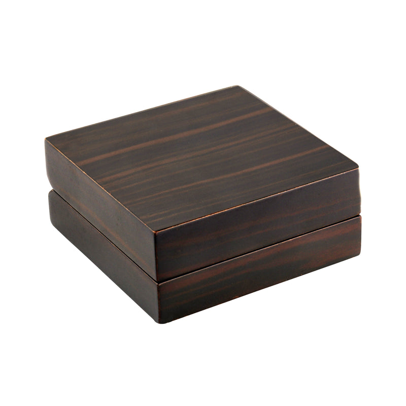 Brown Zebra Wood French Clip Box