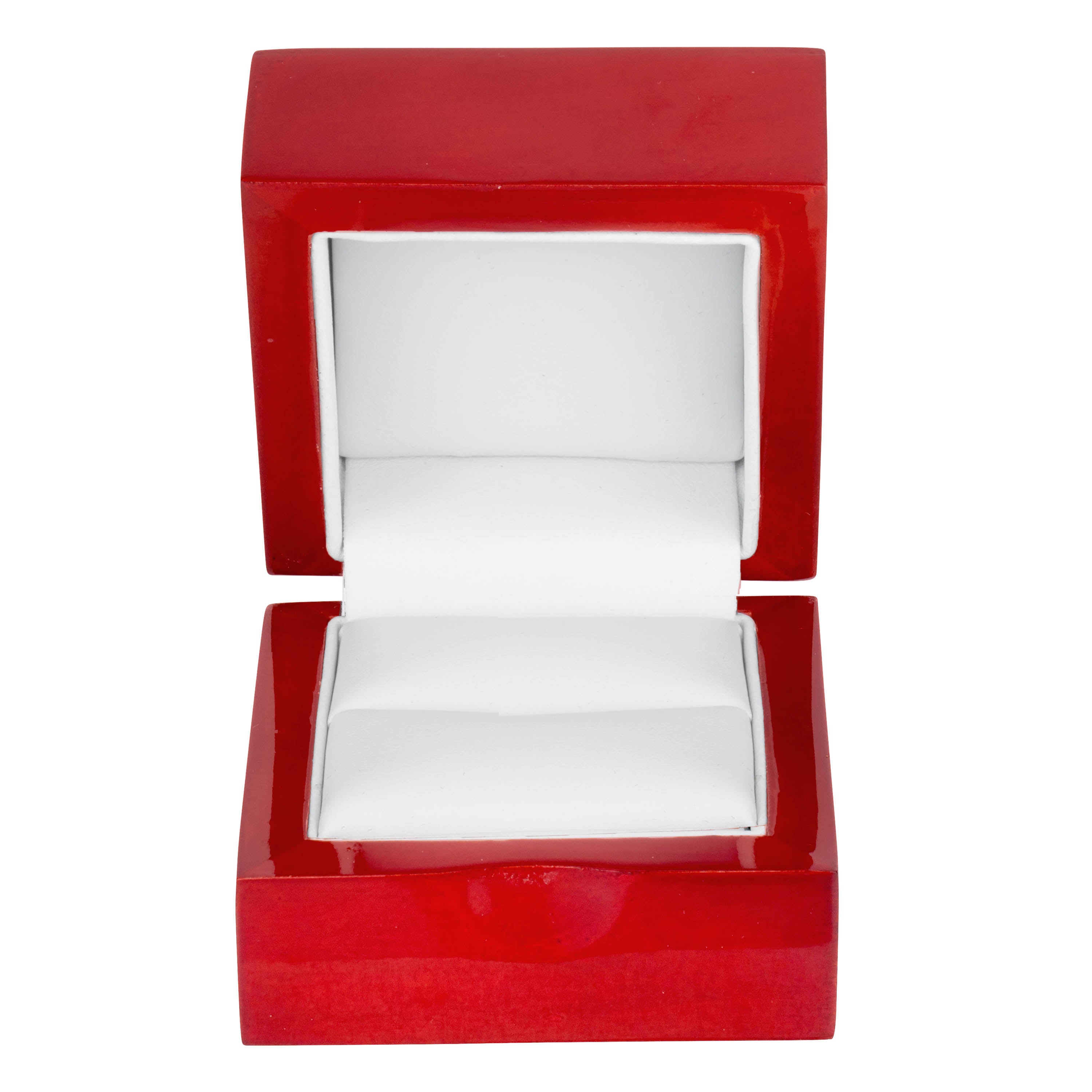 High Shine Mahogany Color Wooden Single Ring Box