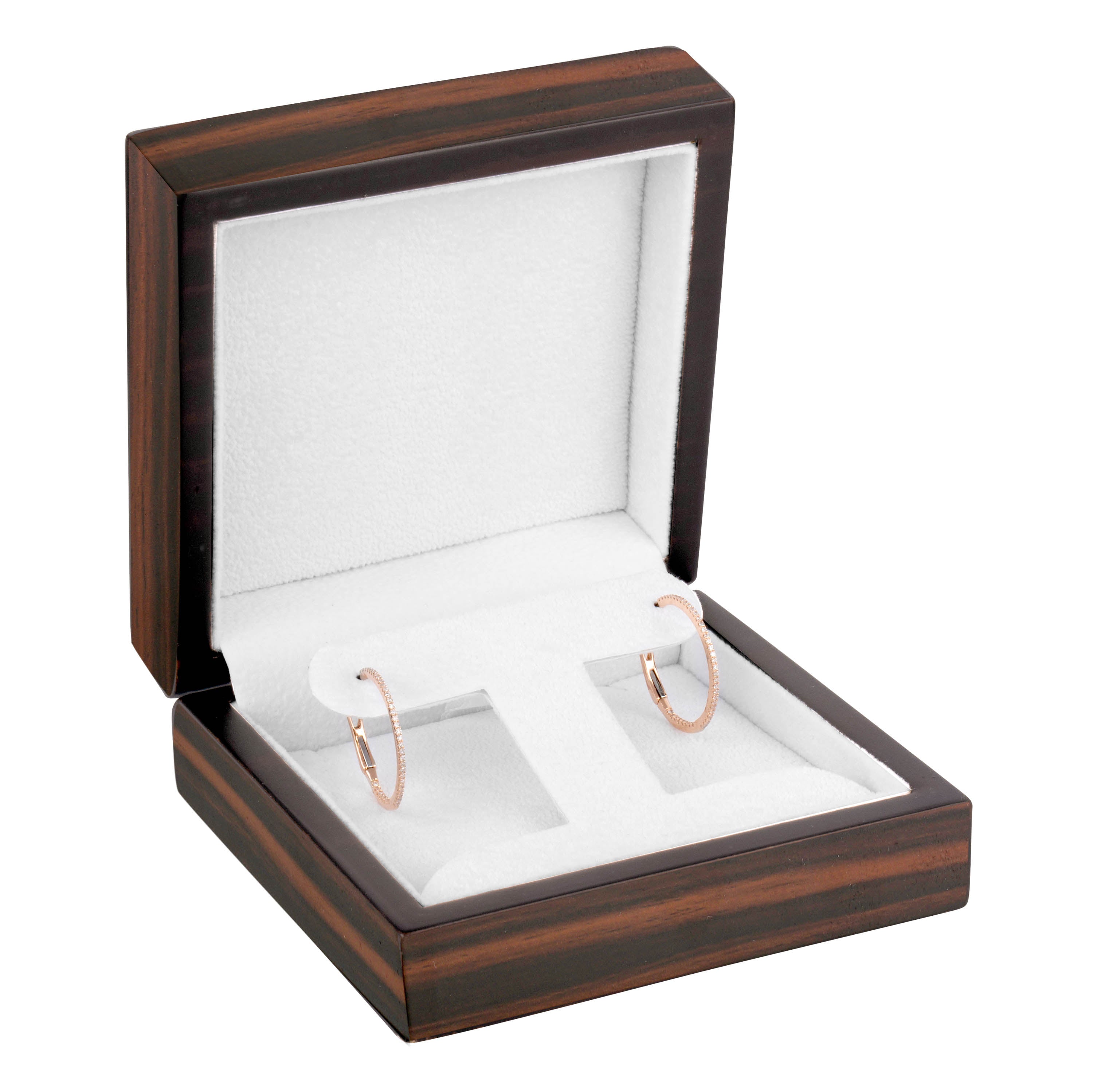 Brown Zebra Wood French Clip Box