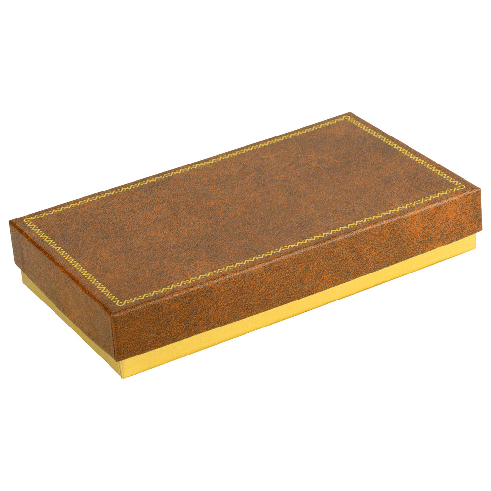 Tone Box Paper Two-tone Paper Pearl Box with Gold Accent