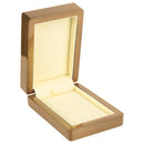 Wooden Pendant Box with Suede Insert