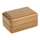 Wooden Double Ring Box with Suede Insert