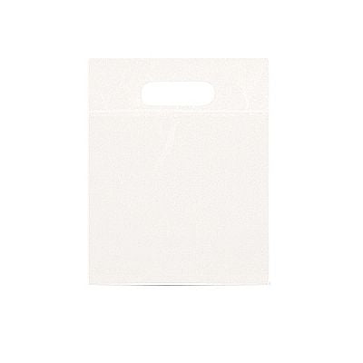 White Double Die Cut Plastic Bag