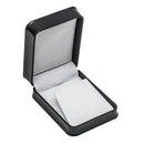 Embossed Leatherette Regular Pendant Box with White Velvet Interior