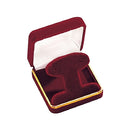 Velvet French Clip Earring Box with Gold Rims and Matching Insert