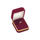 Velvet Charm Box with Gold Rims and Matching Insert