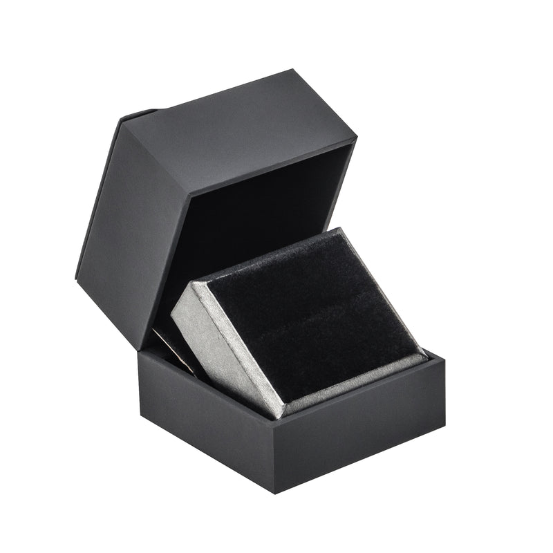 Suede Ring Box - OCTAGON LOCK PETITE - Handmade Monogram Vintage Style  Proposal - Shop Bark & Berry General Rings - Pinkoi