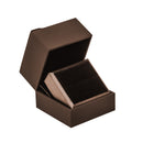 Leatherette Paper Single Ring Box with Suede Rising Platform