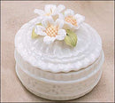 White Porcelain Round Box