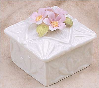 White Porcelain Square Box