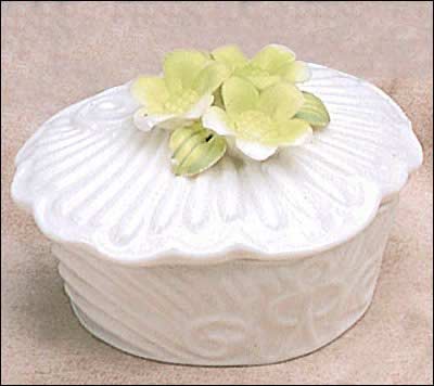 White Porcelain Shell Box
