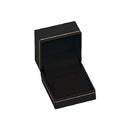 Paper Covered Single Earring Box with Gold Accent