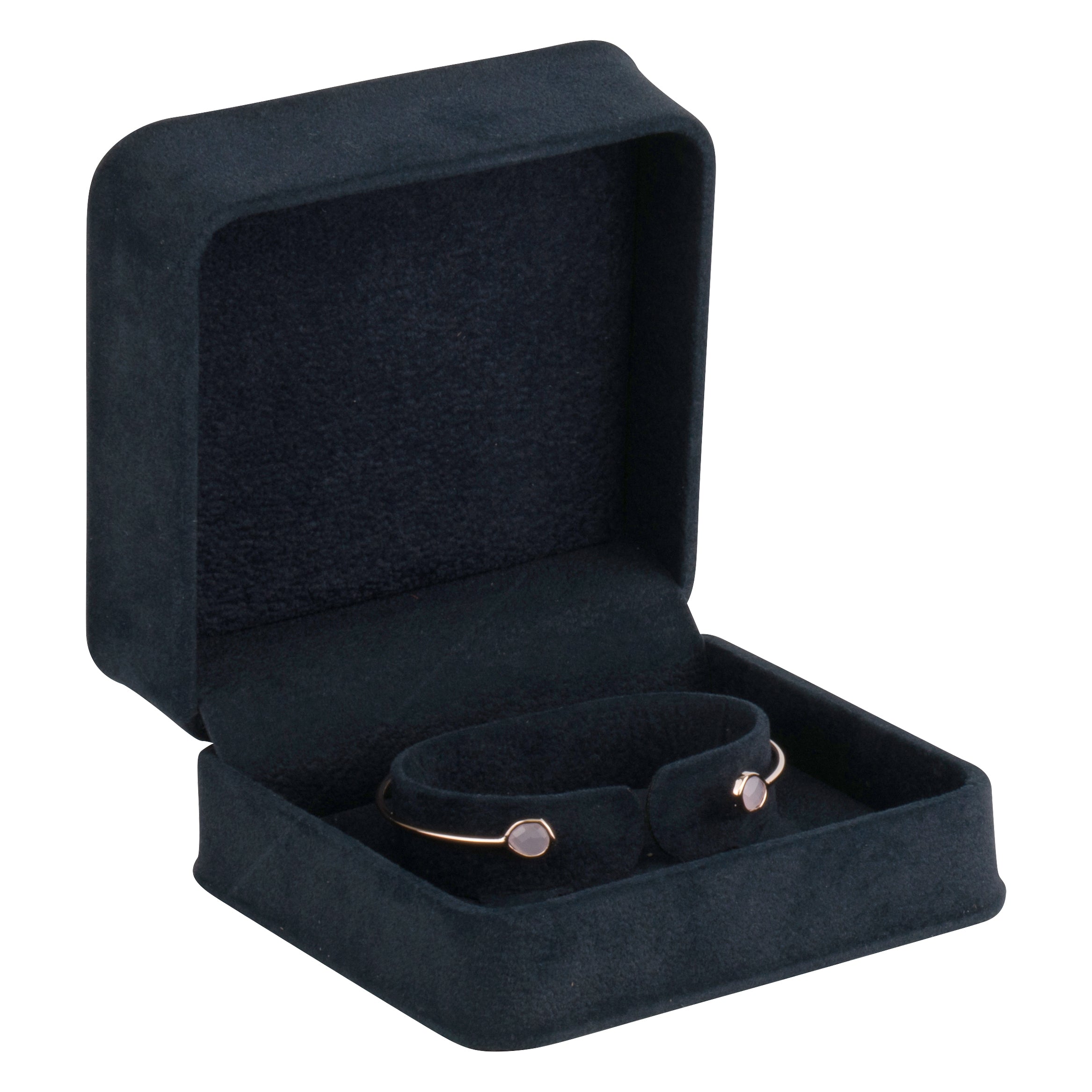 Suede Bangle Box with Matching Suede Interior