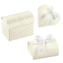White Quilted Embossed Confection Boxes