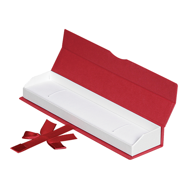 Elegant Paper Bracelet Box  with a Unique Magnetic Ribbon