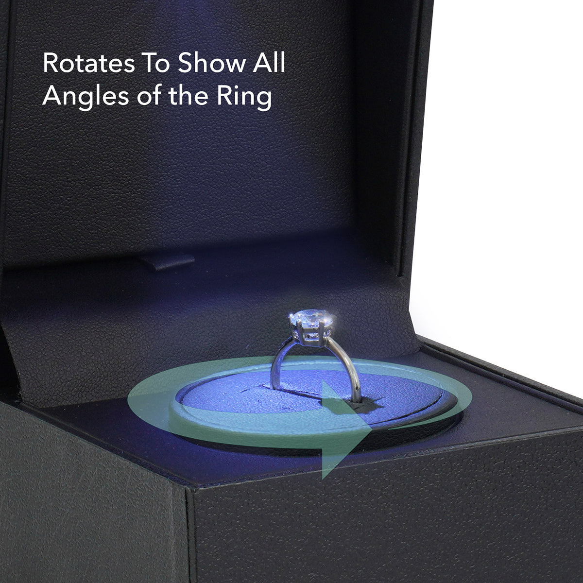 Black Ring Box with Turntable