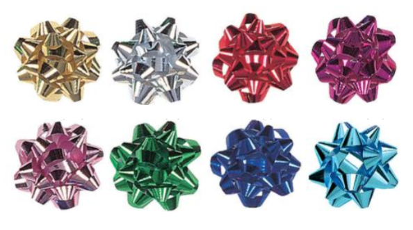 Metallic Colored Star Bow