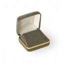 Velvet Double Earring Box with Gold Rims and Matching Insert